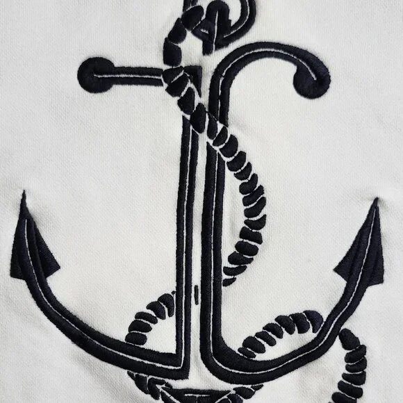 Juicy Couture Anchor Sweatshirt Beyonce & Jay Z at Grammys 2013 Size SX Y2K